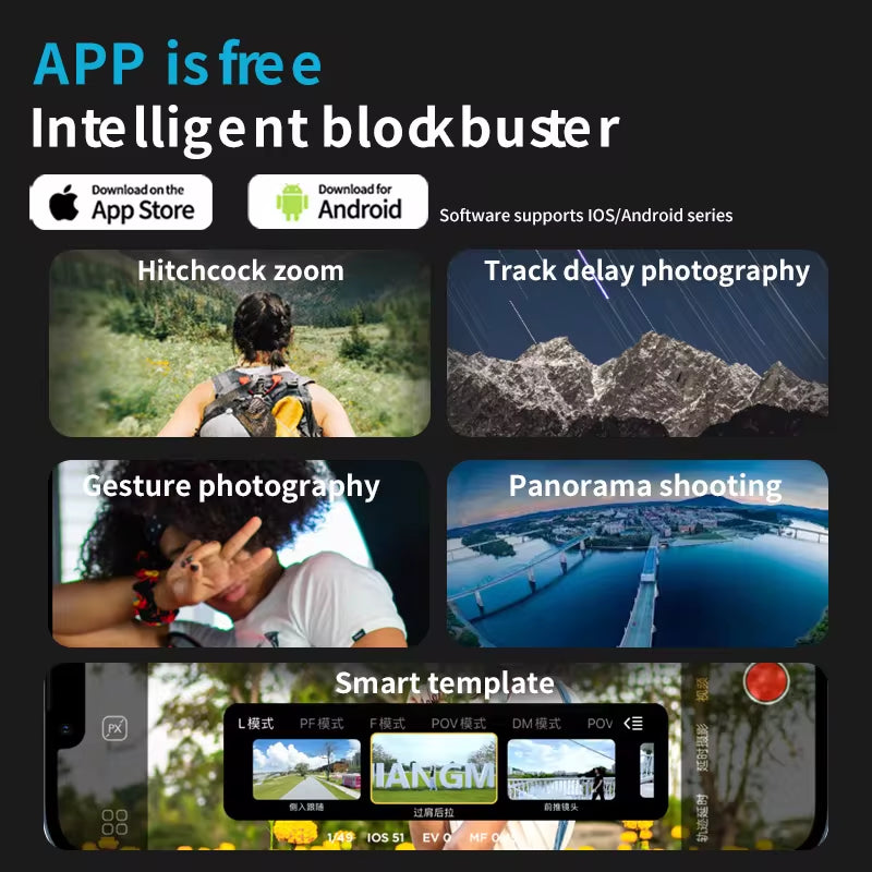 SmartXE Gimbal – 3-Axis Smartphone Stabilizer with Fill Light & Face Tracking