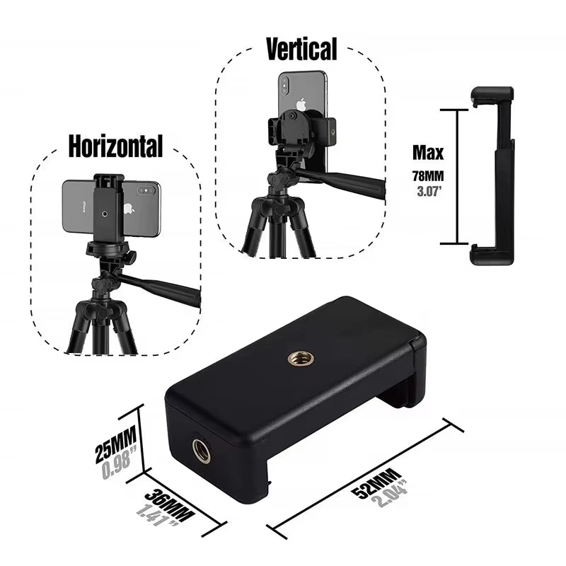 Universal 100cm Lightweight Tripod – Stable, Portable & Perfect for Any Phone or Camera