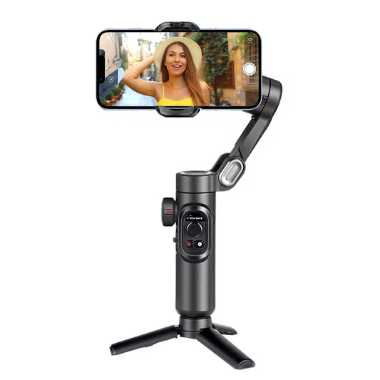 SmartXE Gimbal – 3-Axis Smartphone Stabilizer with Fill Light & Face Tracking