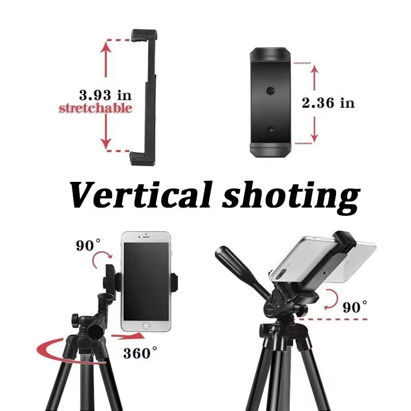 Universal 100cm Lightweight Tripod – Stable, Portable & Perfect for Any Phone or Camera