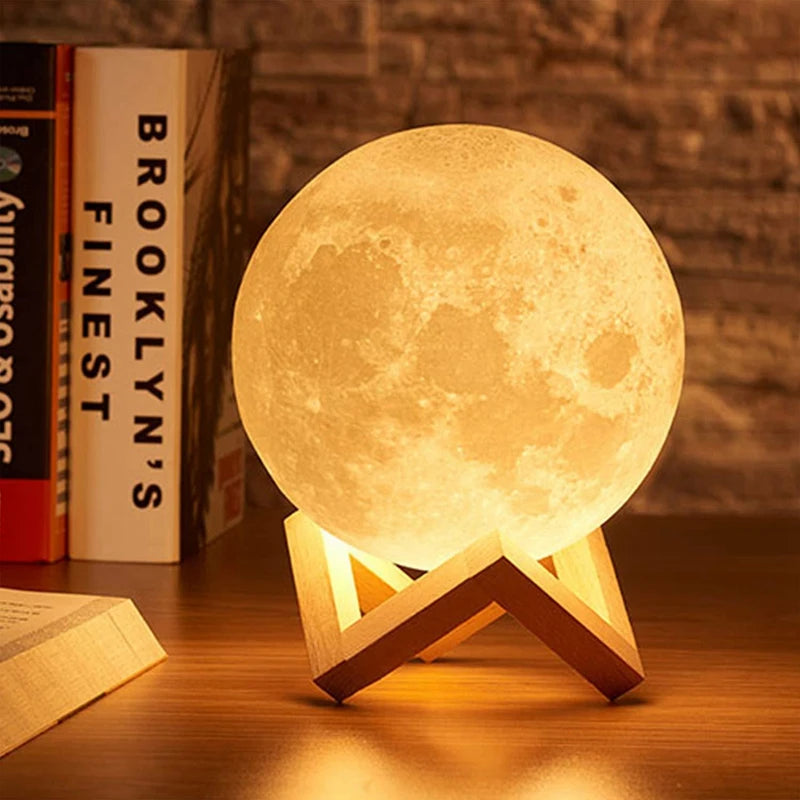 MoonGlow LED Galaxy Book Light – Moon Night Lamp