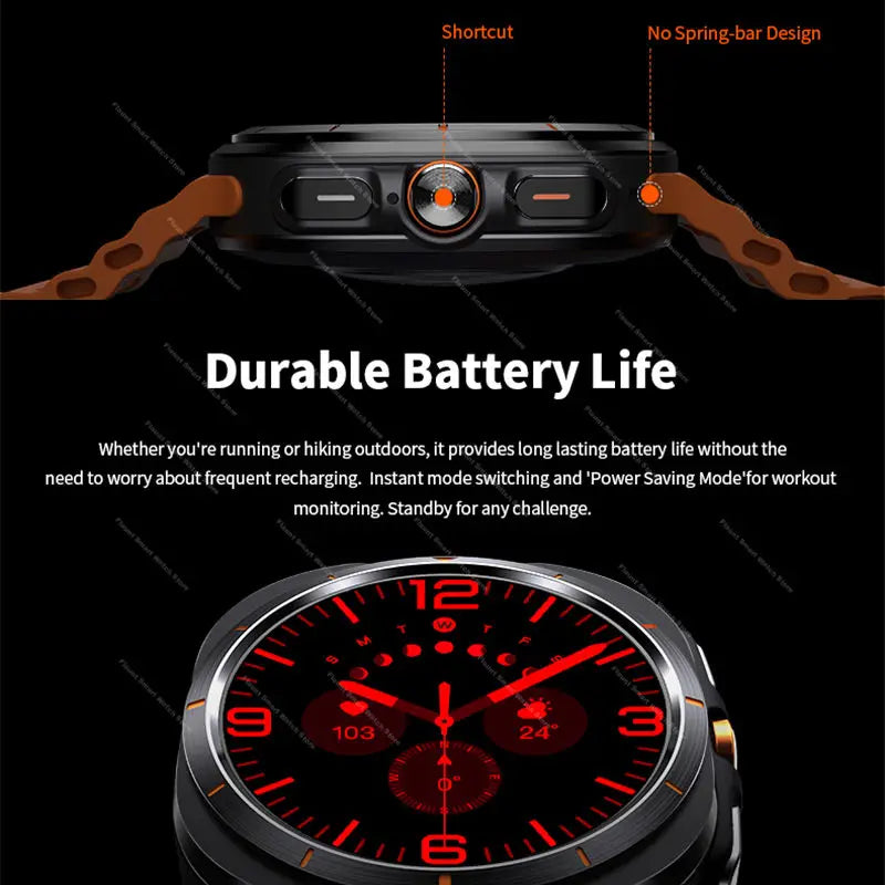 UltraX Pro Watch – 47mm AMOLED Smartwatch with GPS, NFC & Bluetooth Calling