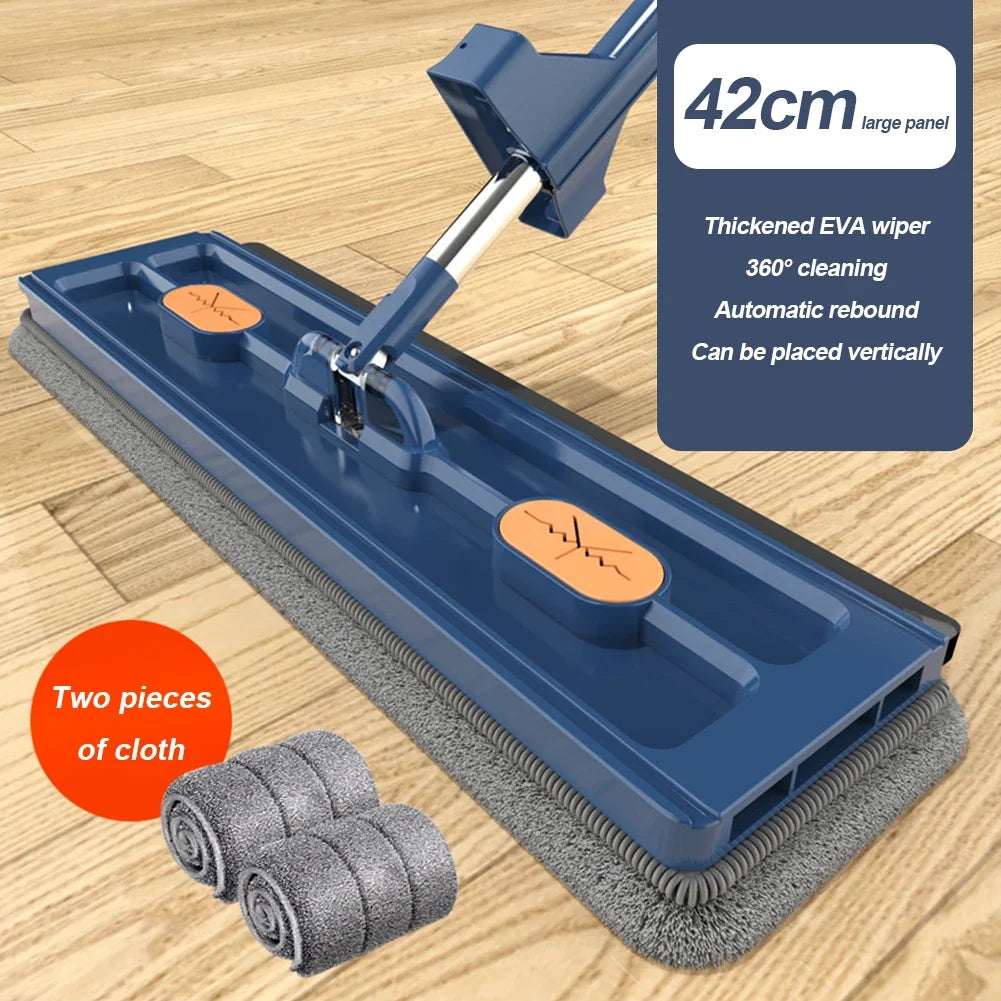 360° GlideMop – Self-Cleaning Flat Microfiber Floor Mop