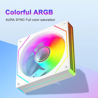 PRISM 7 Pro 120MM ARGB/PWM Case Fan – Quiet Cooling with H-Line Infinite Mirror Design