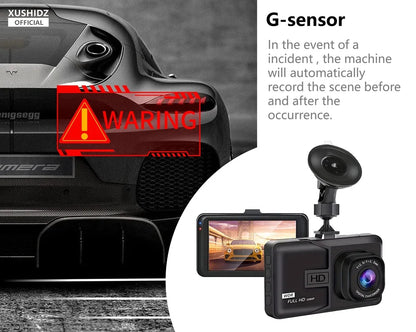 1080P HD Dashcam – Night Vision Car DVR with Loop Recording, G-Sensor & 24H Parking Monitor