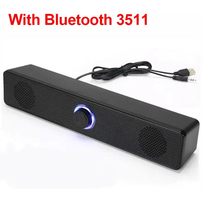 PulseBar Speaker – USB Powered Bluetooth Soundbar for PC, TV & Gaming