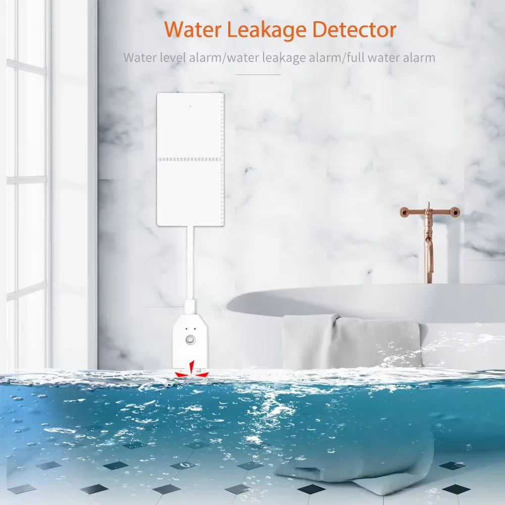 Staniot Tuya Water Leakage Sensor – 433MHz Wireless Flood Detector for Smart Home Security