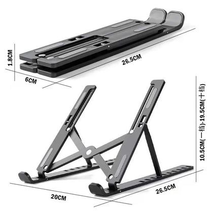 Foldable Adjustable Laptop Stand – Portable Notebook Holder for MacBook & PCs