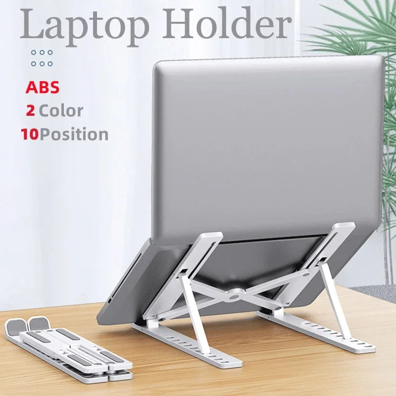 Foldable Adjustable Laptop Stand – Portable Notebook Holder for MacBook & PCs