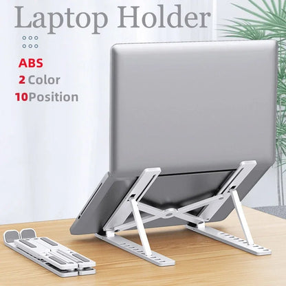 Foldable Adjustable Laptop Stand – Portable Notebook Holder for MacBook & PCs