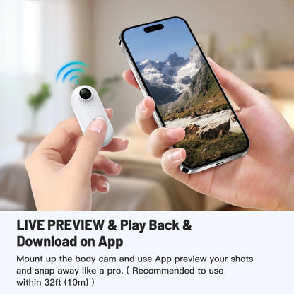 4K FHD Action Camera – Mini Waterproof Sports Cam for Motorcycle, Bike & Outdoor Adventures