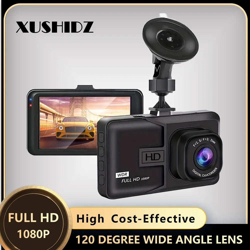 1080P HD Dashcam – Night Vision Car DVR with Loop Recording, G-Sensor & 24H Parking Monitor