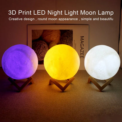 MoonGlow LED Galaxy Book Light – Moon Night Lamp