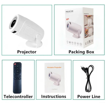 HY900 Smart Projector – 4K Decoding, Dual Wi-Fi 6, 290 ANSI, BT5.0 Home Cinema Projector