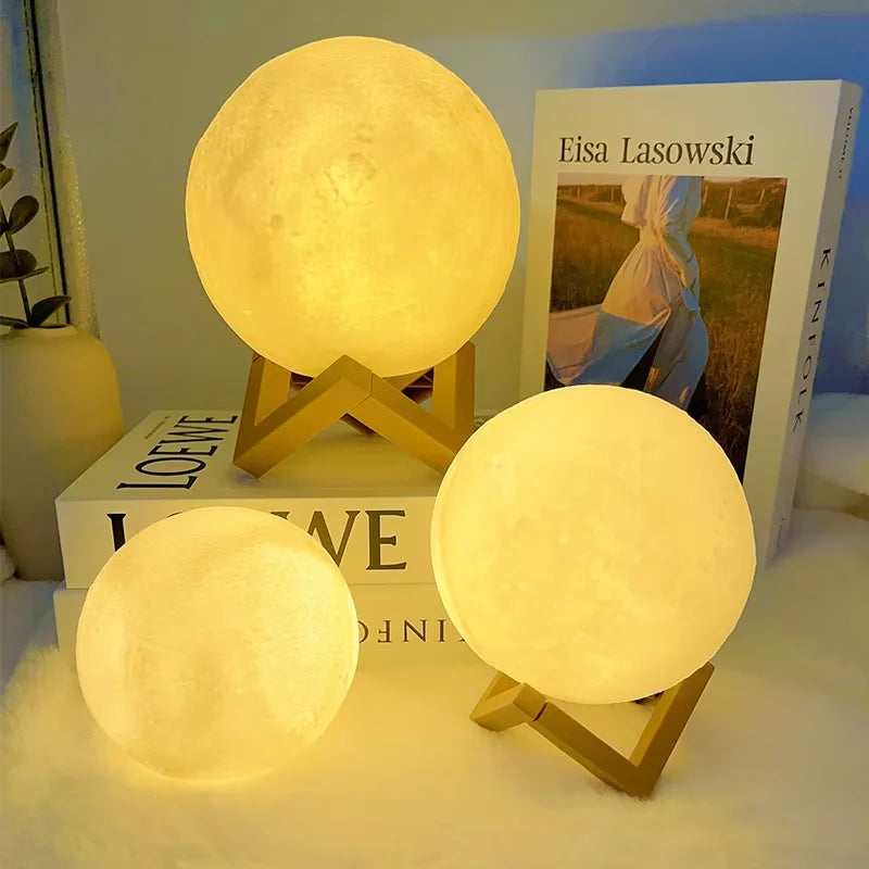 MoonGlow LED Galaxy Book Light – Moon Night Lamp