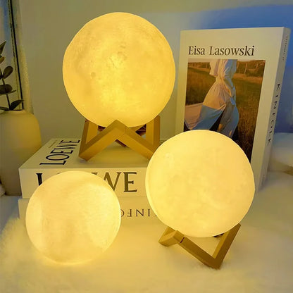 MoonGlow LED Galaxy Book Light – Moon Night Lamp