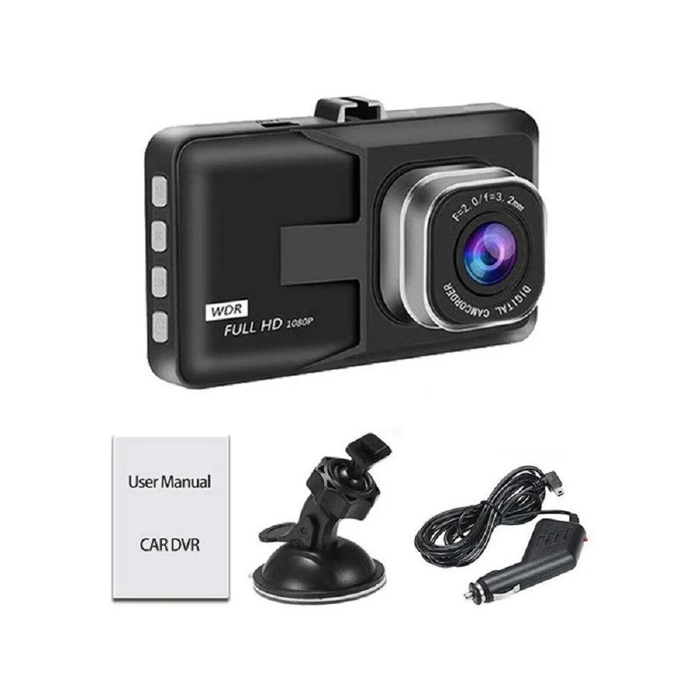 1080P HD Dashcam – Night Vision Car DVR with Loop Recording, G-Sensor & 24H Parking Monitor