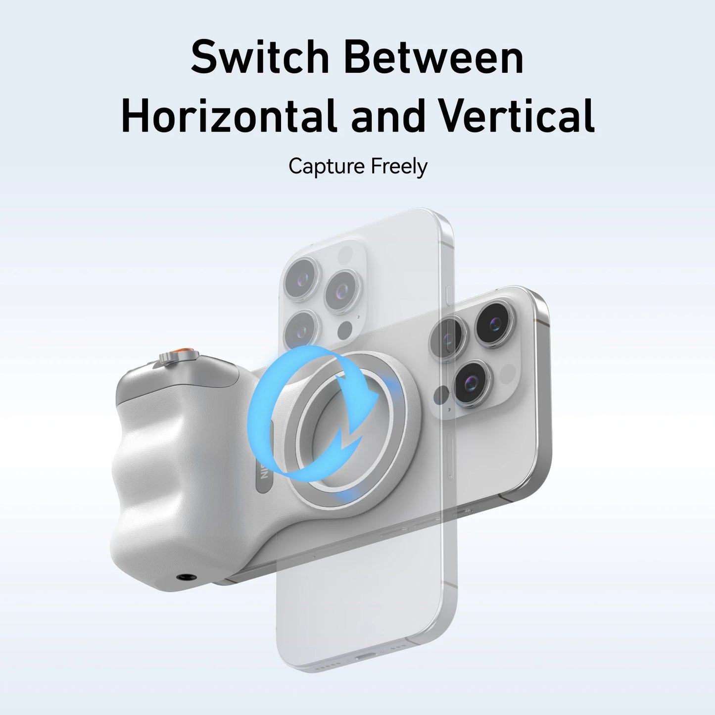 MagGrip Pro – Magnetic Phone Camera Grip with Remote Shutter