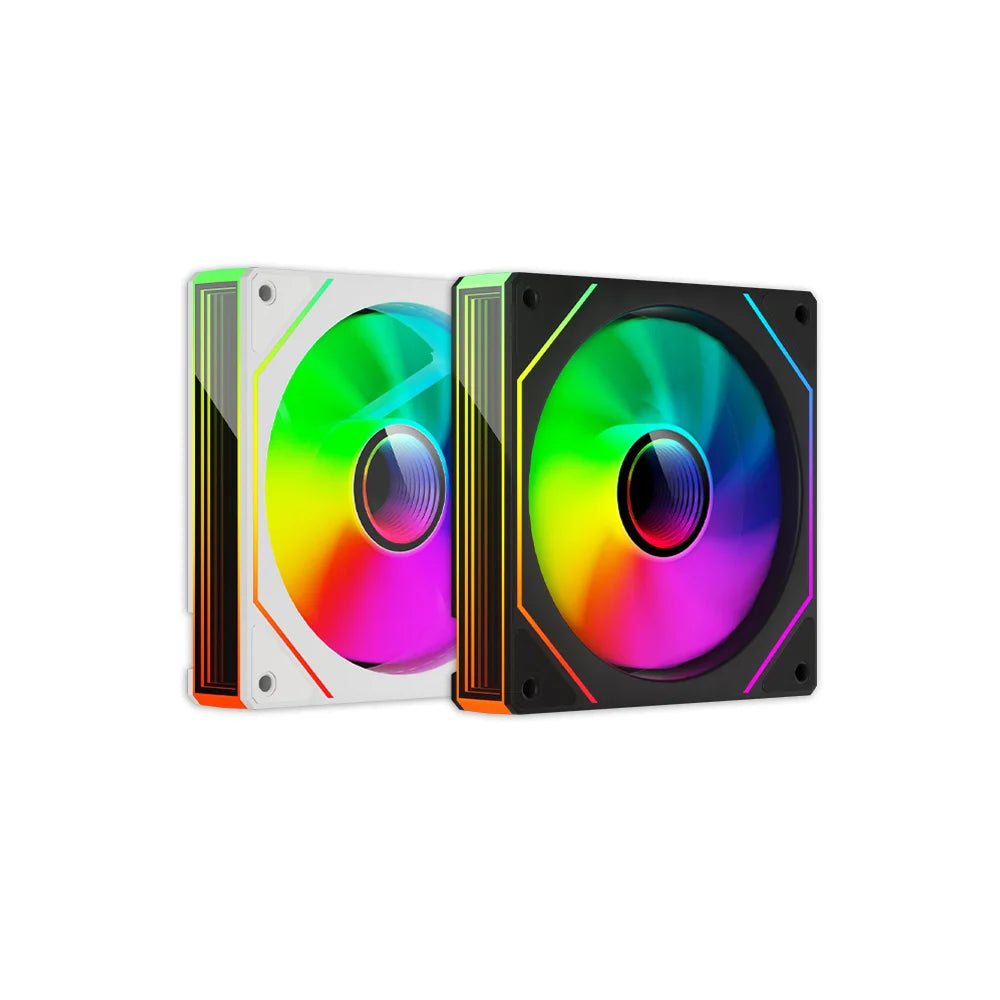 PRISM 7 Pro 120MM ARGB/PWM Case Fan – Quiet Cooling with H-Line Infinite Mirror Design