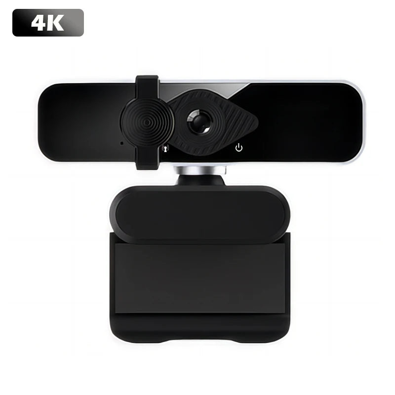 UHD 4K Mini Webcam with Built-In Microphone – USB Plug-and-Play