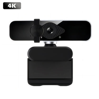 UHD 4K Mini Webcam with Built-In Microphone – USB Plug-and-Play