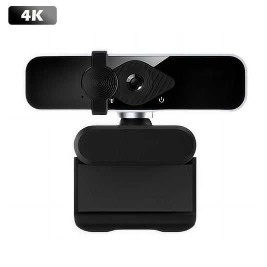 UHD 4K Mini Webcam with Built-In Microphone – USB Plug-and-Play