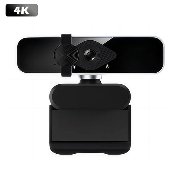 UHD 4K Mini Webcam with Built-In Microphone – USB Plug-and-Play