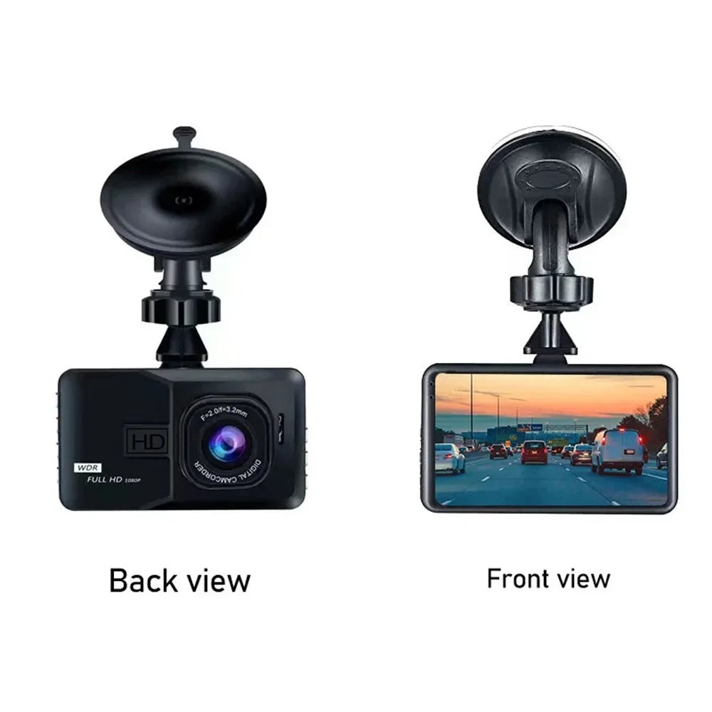 1080P HD Dashcam – Night Vision Car DVR with Loop Recording, G-Sensor & 24H Parking Monitor
