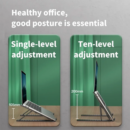 Foldable Adjustable Laptop Stand – Portable Notebook Holder for MacBook & PCs