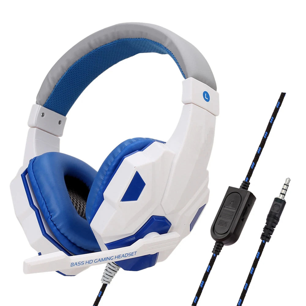 Multi-Platform Gaming Headset – Wired Noise-Cancelling Mic & 120° Adjustable Design for PS4/PS5/Xbox/PC/Phones