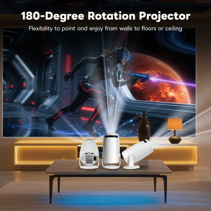 HY900 Smart Projector – 4K Decoding, Dual Wi-Fi 6, 290 ANSI, BT5.0 Home Cinema Projector