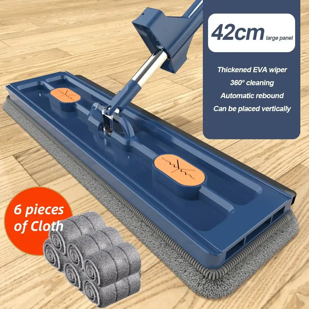 360° GlideMop – Self-Cleaning Flat Microfiber Floor Mop