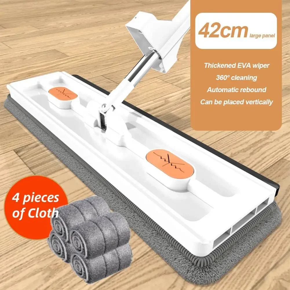 360° GlideMop – Self-Cleaning Flat Microfiber Floor Mop