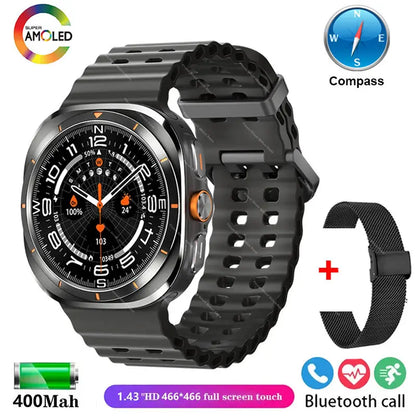 UltraX Pro Watch – 47mm AMOLED Smartwatch with GPS, NFC & Bluetooth Calling