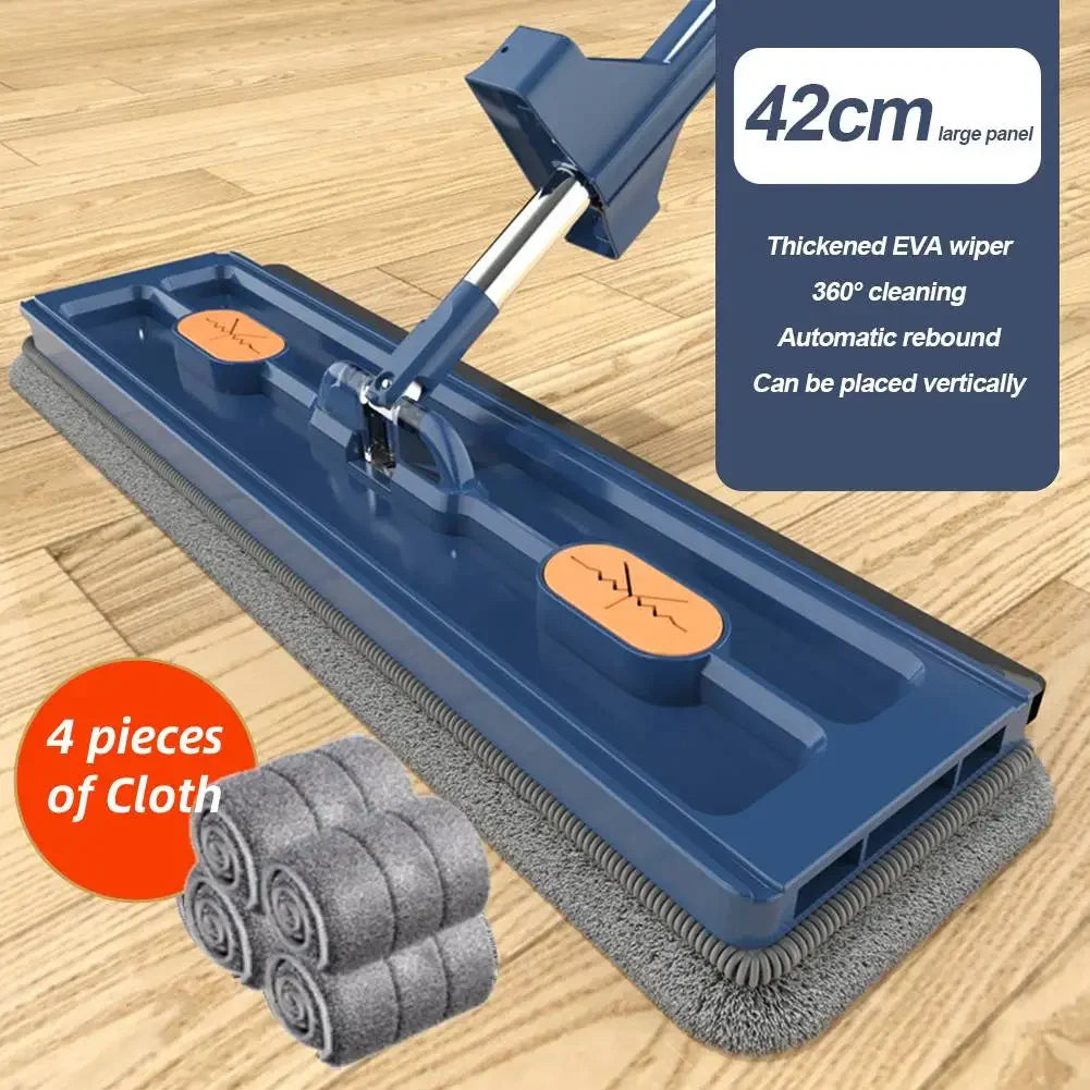 360° GlideMop – Self-Cleaning Flat Microfiber Floor Mop
