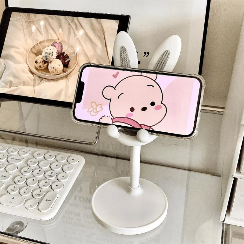 Cute Rabbit Adjustable Mobile Phone & Tablet Stand