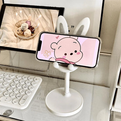 Cute Rabbit Adjustable Mobile Phone & Tablet Stand