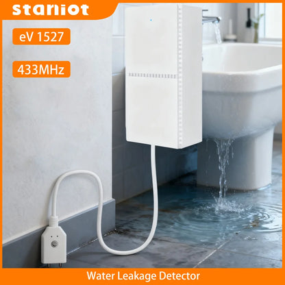 Staniot Tuya Water Leakage Sensor – 433MHz Wireless Flood Detector for Smart Home Security