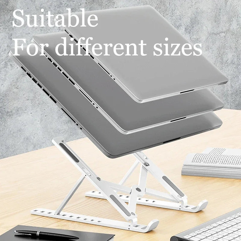 Foldable Adjustable Laptop Stand – Portable Notebook Holder for MacBook & PCs