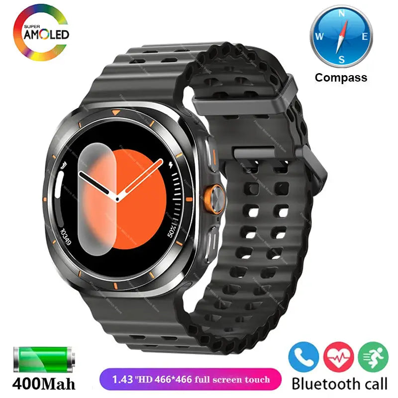 UltraX Pro Watch – 47mm AMOLED Smartwatch with GPS, NFC & Bluetooth Calling