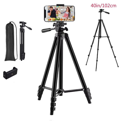 Universal 100cm Lightweight Tripod – Stable, Portable & Perfect for Any Phone or Camera
